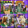 LOZ Halloween Steine Baustein Hütte Haus Kürbis uWagen Frohes Halloween Dekoration Steine für Jungen Kinder Spielzeug Geschenk