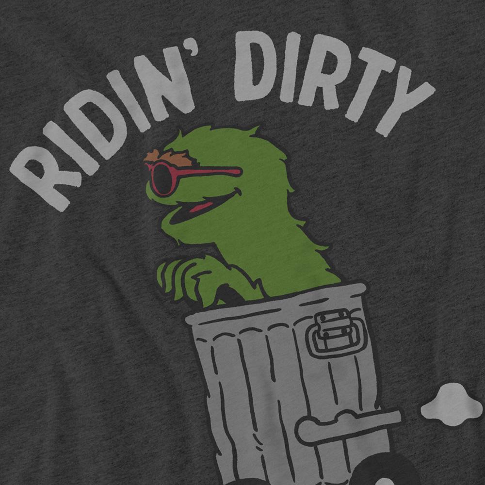 Sesame Street Unisex Adult Ridin Dirty T-Shirt