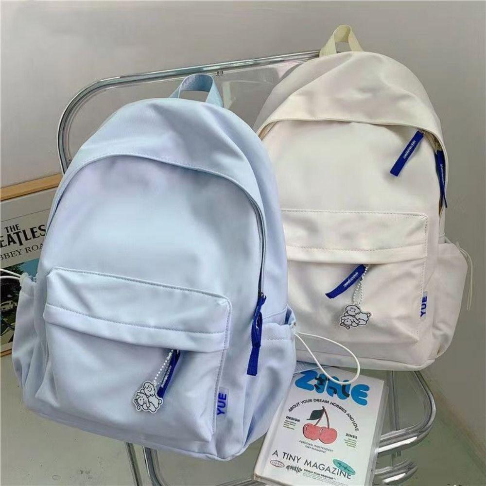 Large Capacity Casual Fashion Backpack Ultra-light School Laptop Backpack Zipper Simple Cute Student School Bag For Girls Boys