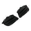 2pcs Front Fog Light Grill Cover Left Right ABS Black Replacement for Mercedes Benz GLE W166 AMG 2015‑2019