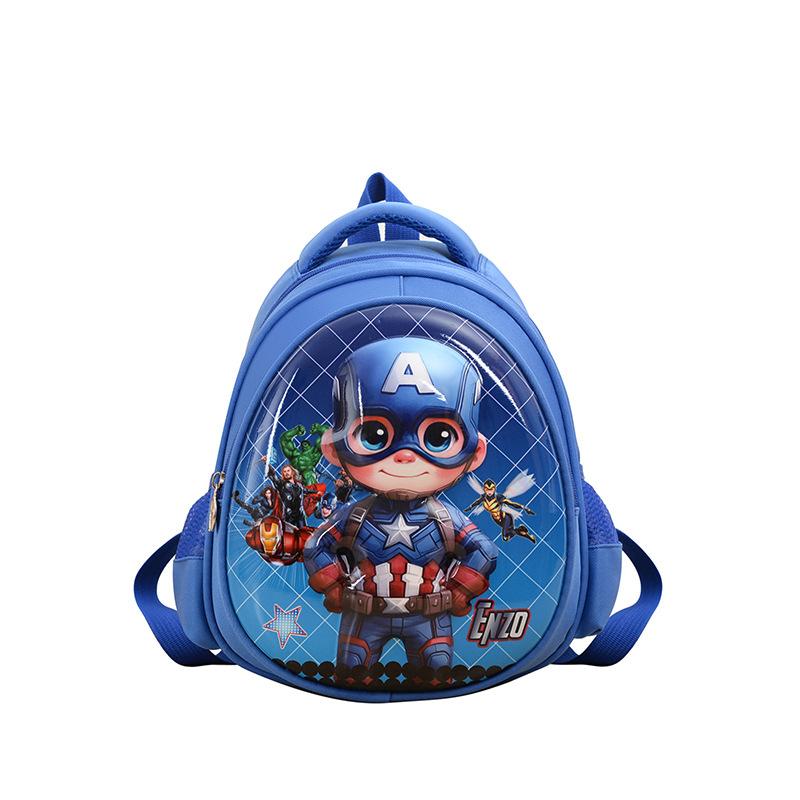 Kindergarten Small And Medium Class Schoolbag Cute Printed Foreign Air Pressure Shell Boys And Girls Backpack Cartoon Animation Children'S Backpack