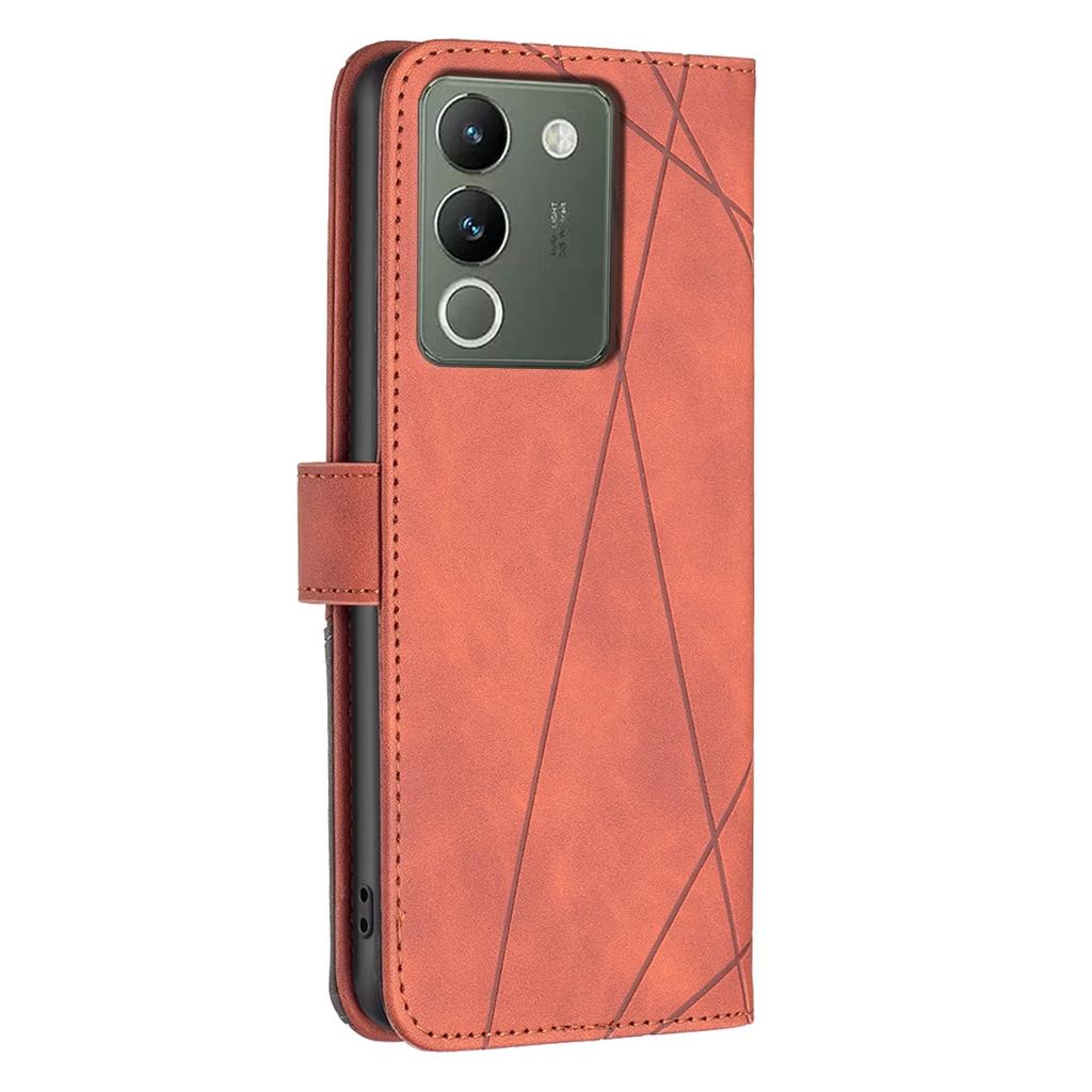 Luxury Wallet Magnetic Flip Card Stand Leather Case For VIVO Y28 4G Y38 5G Y200i 5G Y03 4G Y200E 5G V29 E Y200 5G Y78 5G Cover