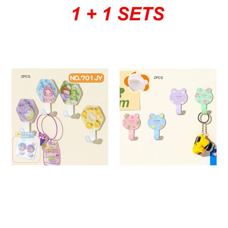 

2/3/4 НАБОРА Липкий крючок Износостойкий Безударный Подростки Студенты Крючок Бесследный Крючок Милый Водонепроницаемый Общежитие Дом