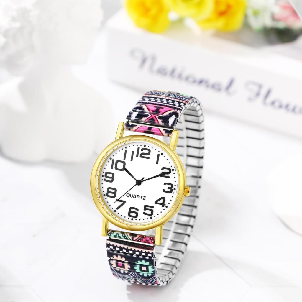 Women's Watch Cute Bohemian Style Free Size Fashion Analog Display Stainless Steel Band Waterproof Quartz Wristwatch Fashion Accessory - Birthday