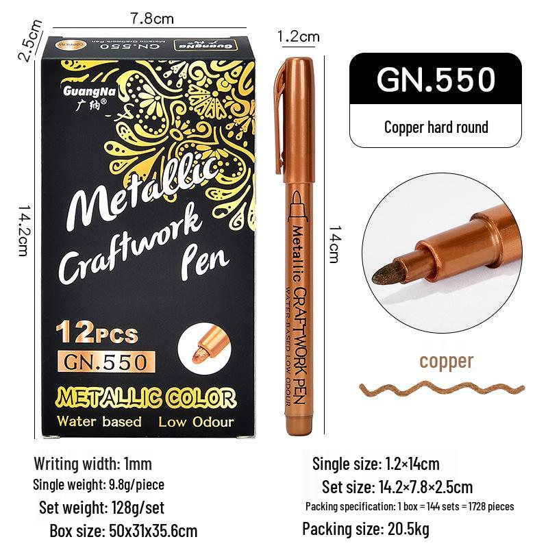 Metallic Color Craft & Graffiti Soft Tip Pen - 550B Signature & Sealing Wax DIY Marker