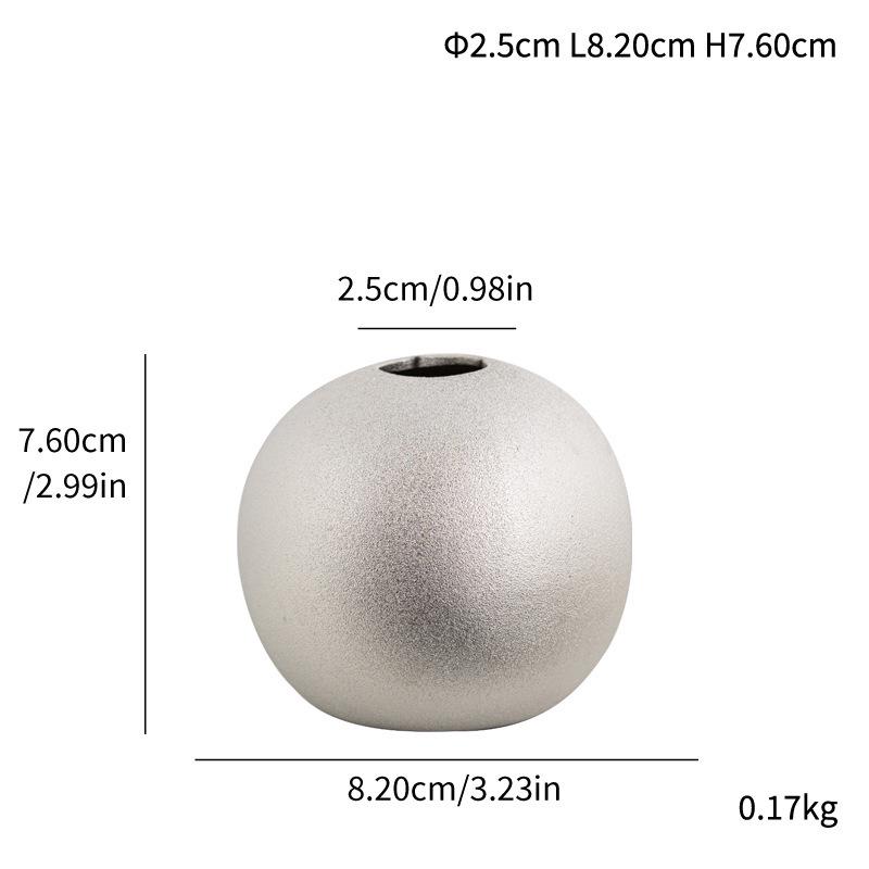 Trendy Frosted Ceramic Vase for Flower Arrangements, Decorative Ornament for Living Room
