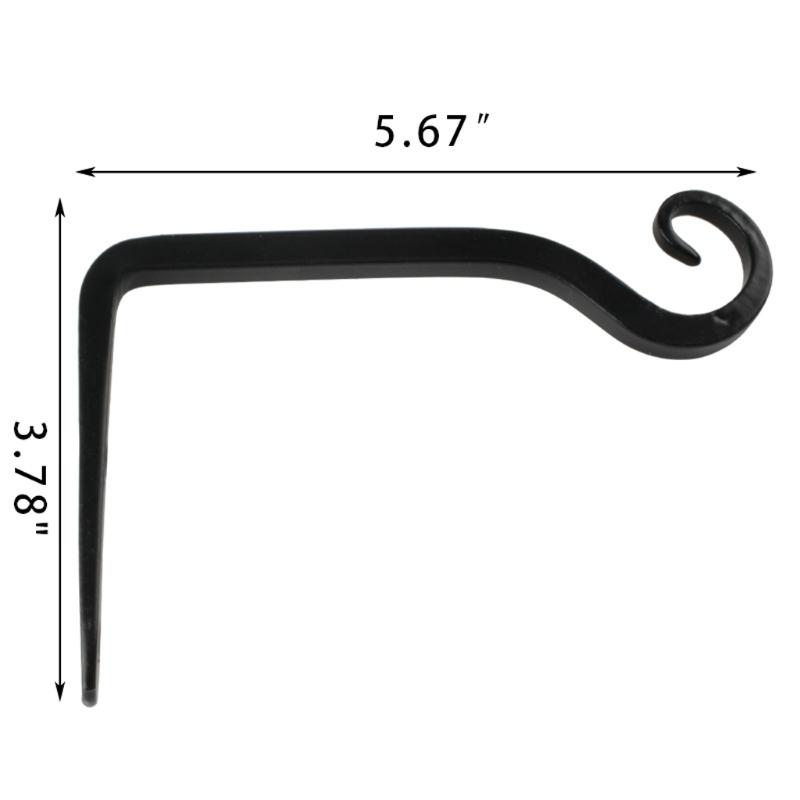4 Pcs Wall Mounted Straight Plants Hanger Wall Hooks for Bird Feeders Planters