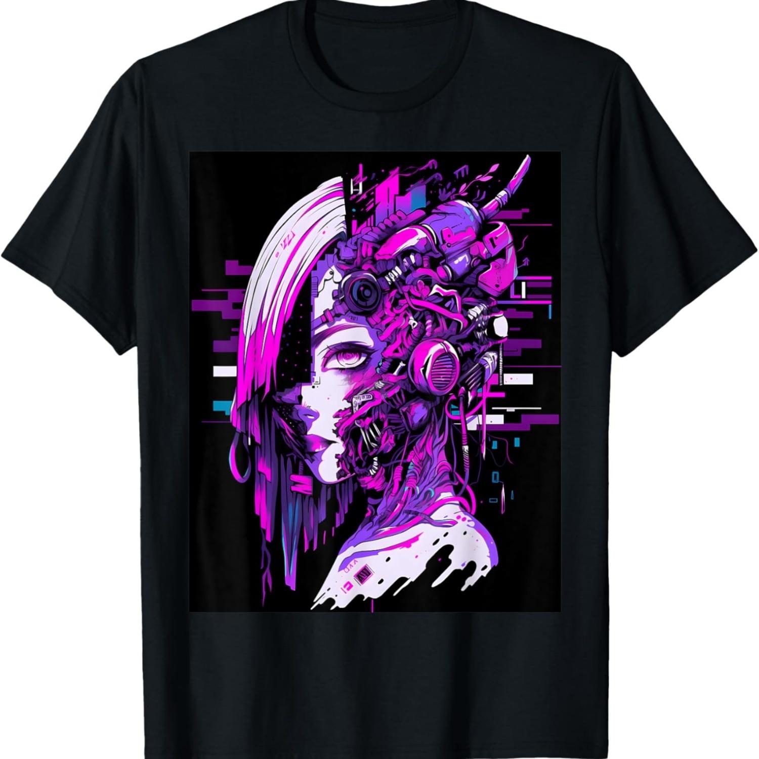 Make a Sophisticated Statement with This Intriguing Graphic T-Shirt S чёрный