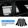 Carbon Fiber Style B Pillar Window Trim Sticker for Subaru Forester XV Outback