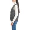 Ultra Light Down a Japanese and Includes a Storage Product 0123 Silver-Gensen Women's Vest, Brand. Lightweight, Warm, Water-Repellent, Compact. Pouch.