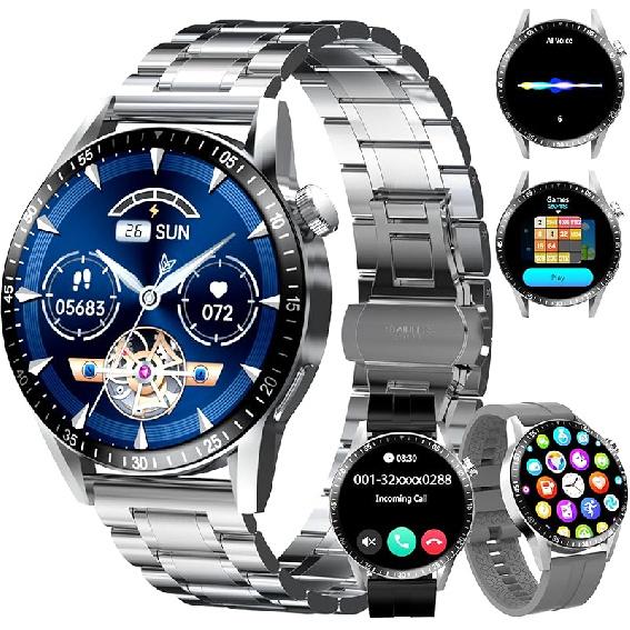 Smart Watch for Men with Answer/Make Calls, 1.39" HD Always Display Fitness Tracker Watch with Waterproof 190+Sports Modes Health Monitor Sleep