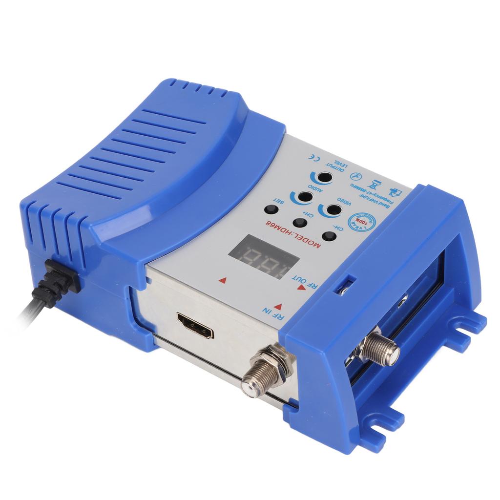 HDM68L RF Modulator Portable Plug and Play HD Multimedia Interface to RF Modulator AC 90‑240VUS