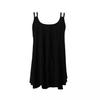 Women's Summer Round Neck Sleeveless Printed Loose Pullover Backpack Vest