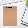 Wood Clipboards Hardboard Office Clipboards Standard A 4 Letter Size Clipboard with Low Profile Clip,Size 12.4×9Inch