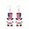2D Flat Independence Day Gnomes Acrylic Earrings Holiday Earrings Elegant Earrings Party Earrings Holiday Gift for Friends Party Favor
