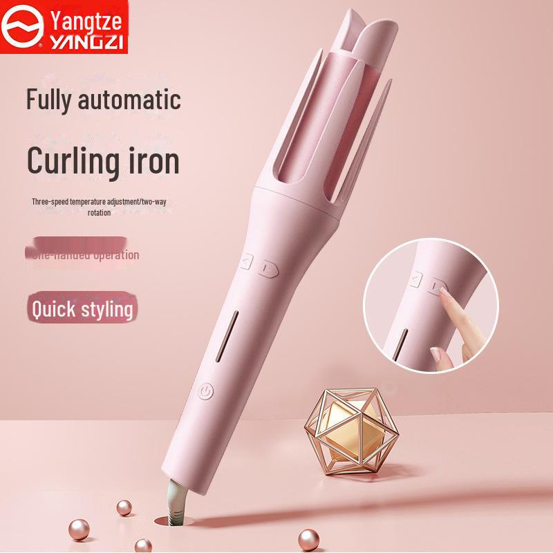 32mm Ceramic Automatic Rotating Curling Iron - Safe for Hair, Stylish Design