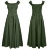 Women's Renaissance Medieval Dress, Off-the-Shoulder Corset Maxi Dress for Halloween Party & Cosplay