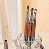 Sandalwood Pole Nail Art Brush Dual-ended Professional Nail Art Phototherapy Pen UV Gel Brush Gel Nail Application