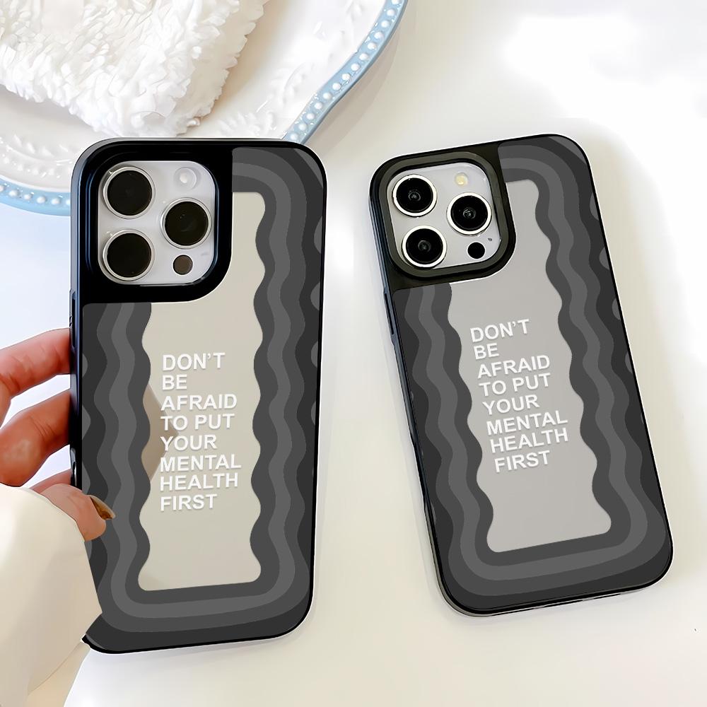 Mirror Phone Case for iPhone 15 11 13 14 for 15 16 Pro Max 12 13 16 Pro Cloud Flower and Animal Cute Style Phone Case