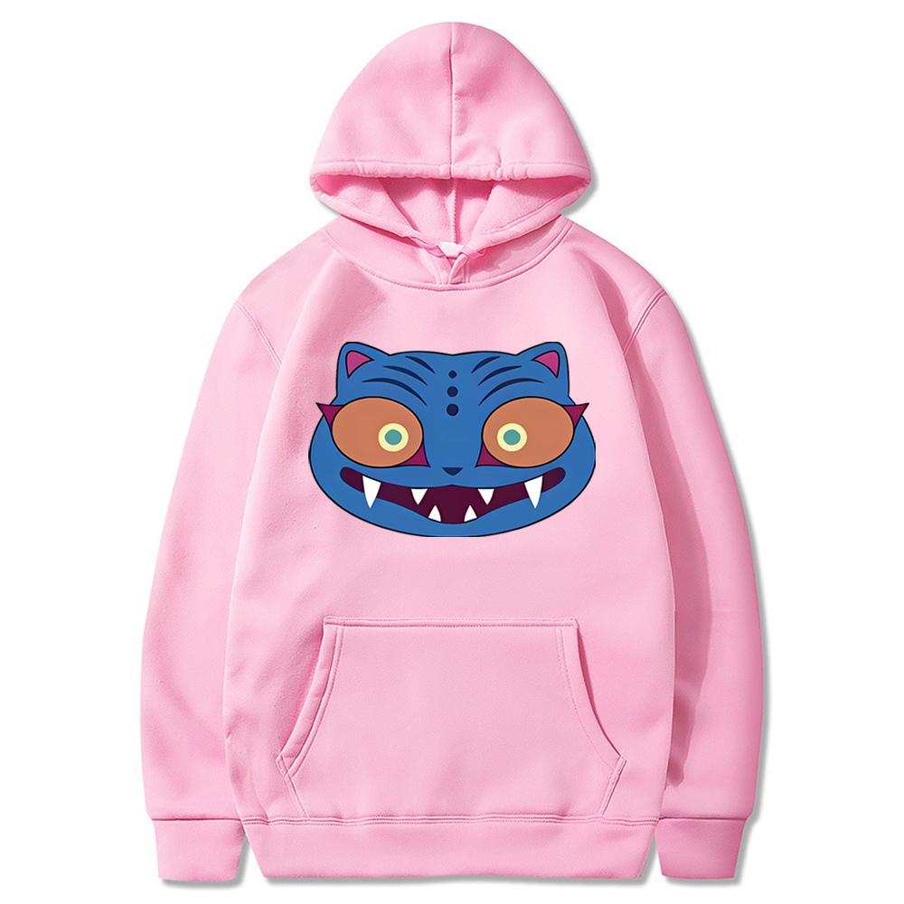 Kostium Derpy Tygrysa Cosplay Bluza z Kapturem Derpy Tygrys Zoey Bluza z Kapturem Koszulka Demon Hunters KPDH Niebieski Tygrys Bluzy Halloween