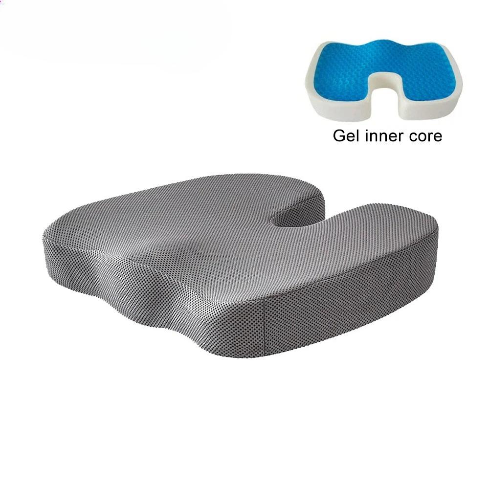Gel Orthopedic Memory Cushion,U-shaped Seat Cushion for Home Office Coccyx Orthopedic Chair Cushion,Protect Healthy