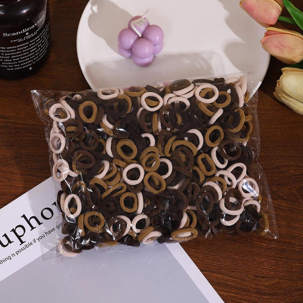 500-Pack Hair-Friendly Elastic Bands for Girls & Babies