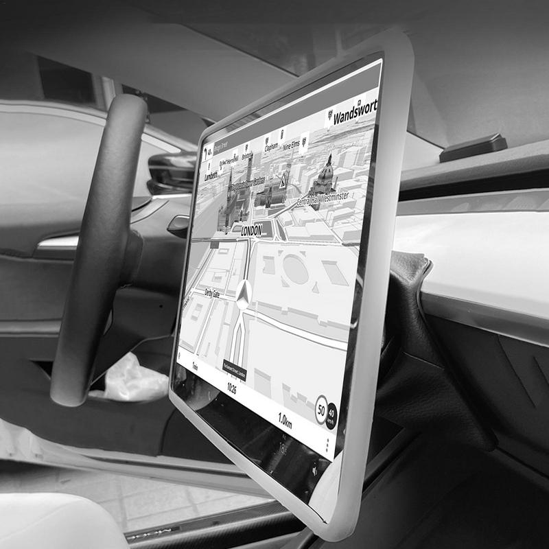 Screen Protector Frame Cover For Tesla Model 3 Model Y 2025 Center Console Navigation Screen Trim Cover Model Y 2025 Accessories