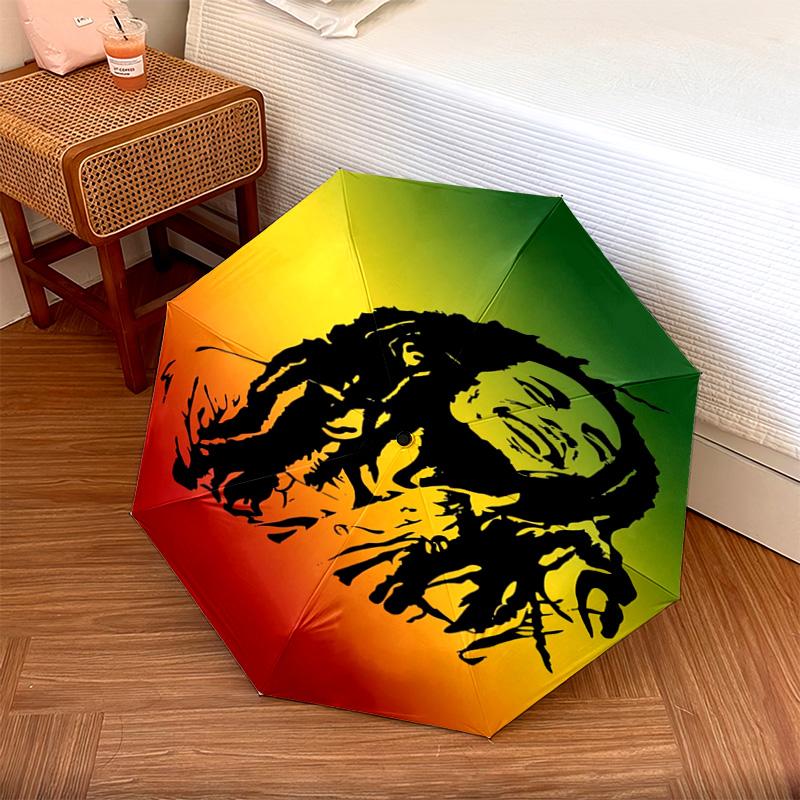 1 PC Automatic Folding Umbrella - Cartoon Pattern, Portable & Foldable Design with 13 Ribs, Christmas Birthday Gifts