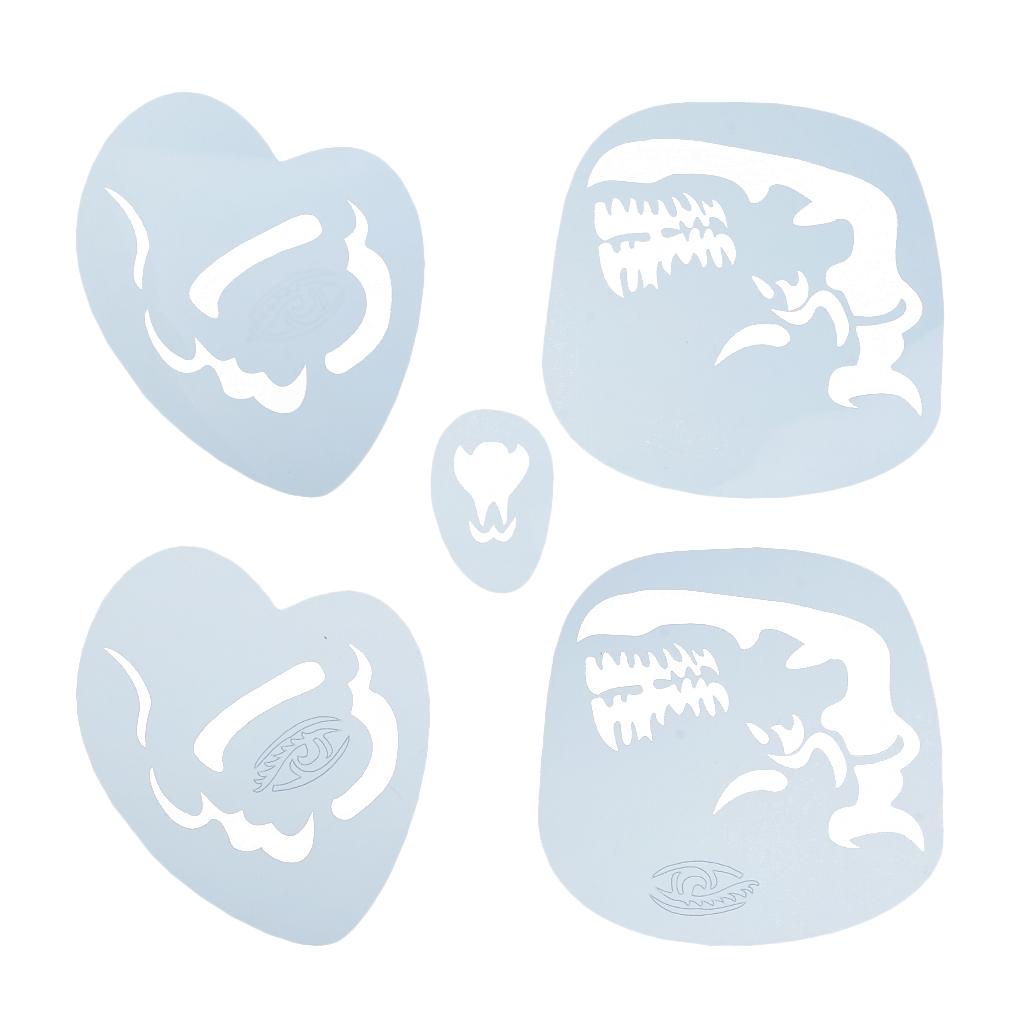 Paint Template For Halloween Festival Makeup