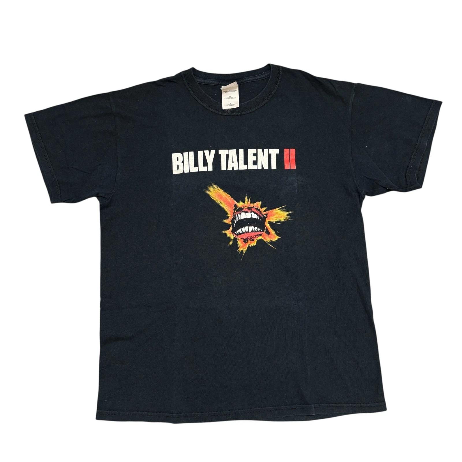 Vintage Billy Talent Shirt Med Y2K Tour Concert Rock Band Tee Sum 41 Papa Roach S