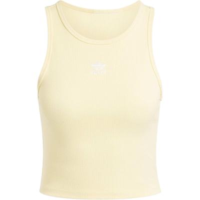 Originals Solid Slim Fit Ribbed Crew Neck Tank Top Women Tops Yellow IY9650