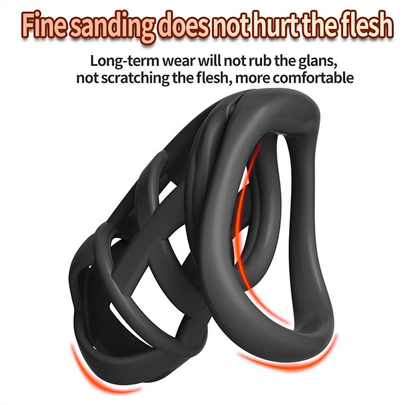 Male Chastity Cage Sex Toys Sissy Femboy beginner flat chastity cage belt Cock Cage man Urethra lock Penis Rings Men Adult Goods