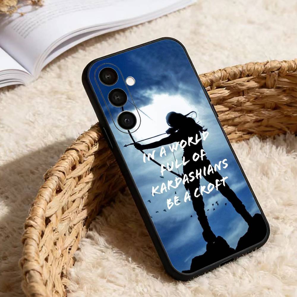 T-Tomb Hot R-Raider Lara Croft Phone Case For Samsung Galaxy A91,80,73,72 ,71,53,52,32 ,31,22,21s,20,Soft Black Case