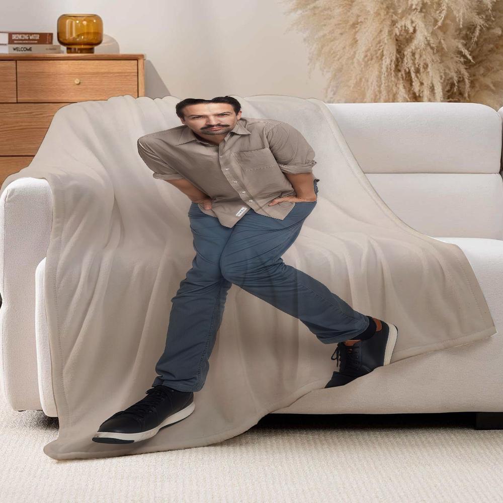 Fashion print L Lin Manuel Miranda Blanket For Sofa Office Bed Plane Travel Sleep Read Relax Camping Soft And Warm