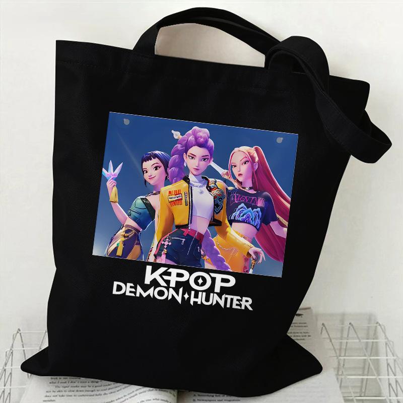 Hot sale Kpop Korean Witch Hunter Girls Group printed canvas bag for women's daily shopping bag