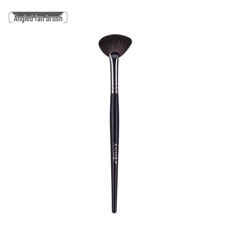 14-Piece Makeup Brush Set: Angled Contour, Flat Mask, Eyeshadow Blending Brushes & Storage Bag