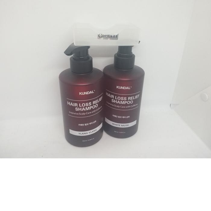KUNDAL Caffeine Hair Loss Care Shampoo Ylang Ylang 500mlx1 + White Musk 500mlx1 (44256887)