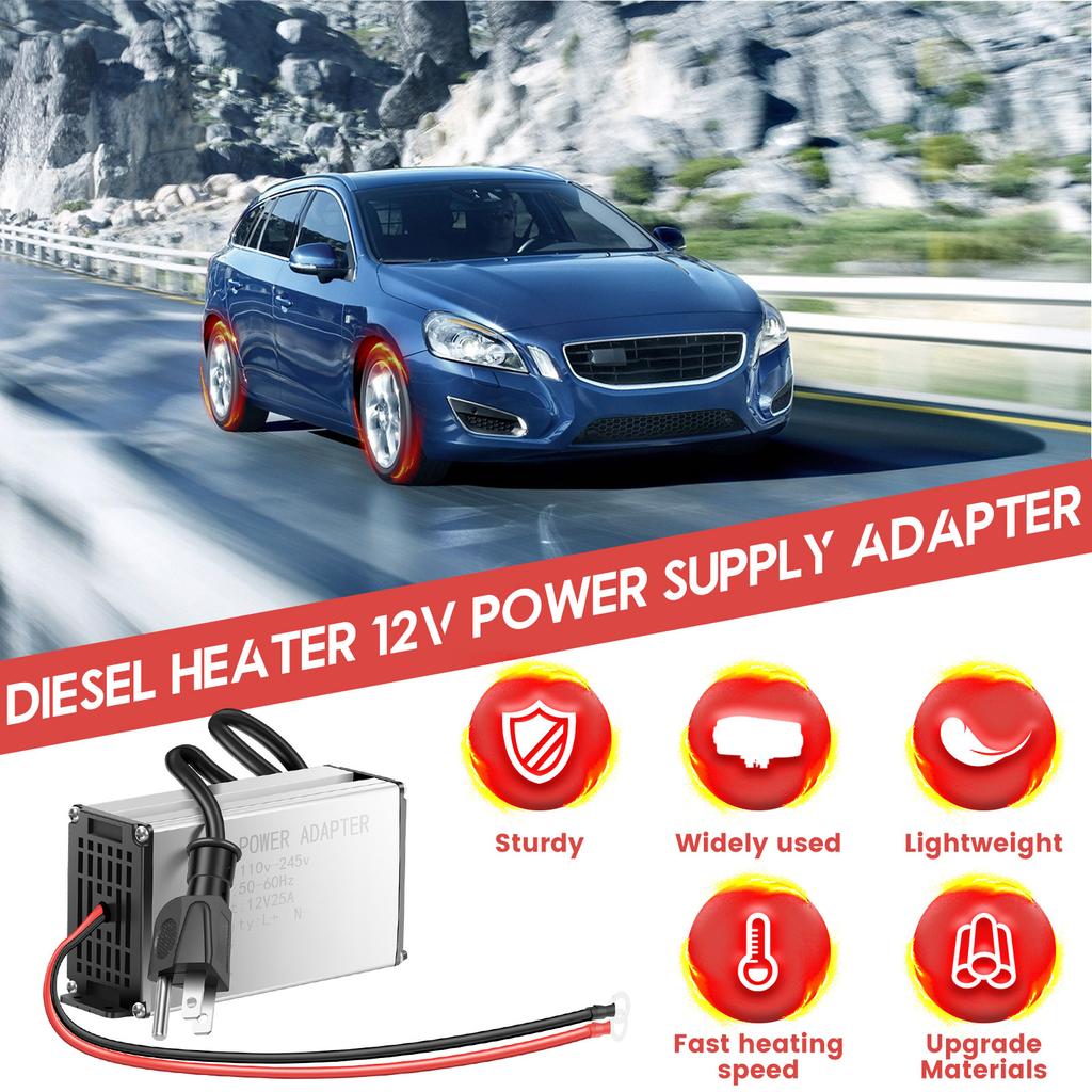 Power Converter 230V to 12V Adapter for Diesel Air Heater For 5KW 8KW Suitable for RV Garage Household Electrical Outlets