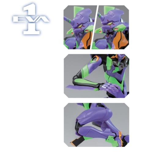 Doyusha Evangelion: New Theatrical Edition AMK Series EVA-01 Evangelion Unit-01, Approximately 20cm Tall, Pre-painted Plastic Model