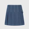 Rick Stitch Line Pocket Skirt (Blue)_L4A1-Sk09C