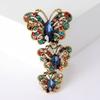 Rhinestone Butterfly Brooches for Women Unisex Insect Pin Event Party Funny Luxury Gifts Backpack Decoration Clothes Accessories