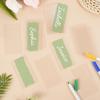 30/50Pcs Clear Acrylic Table Place Card Wedding Blank Rectangle Seating Cards Sign Guest Names Tag Birthday Party DIY Decoration