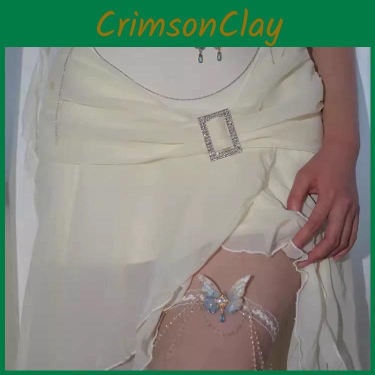 2024 Summer Lace Butterfly Tassel Arm Chain Sweet Fresh Style Womens Jewelry