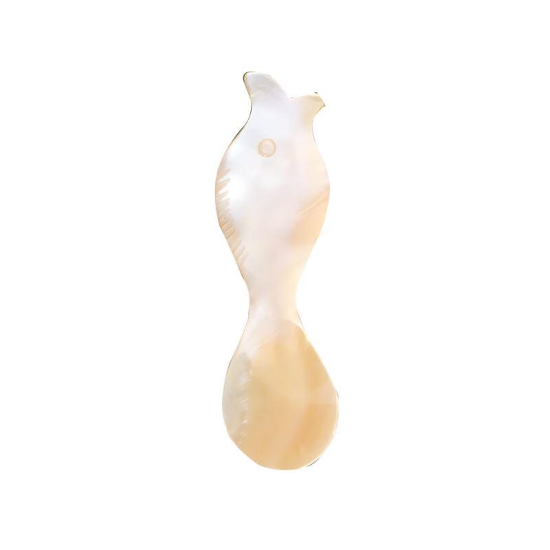 ZISIZ European Fish-Shaped Shell Coffee Stirring Spoon Set