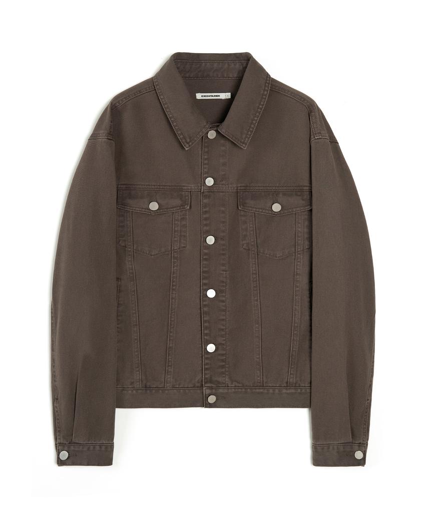 Excontainer Washed Cotton Trucker Jacket (Washed Brown)