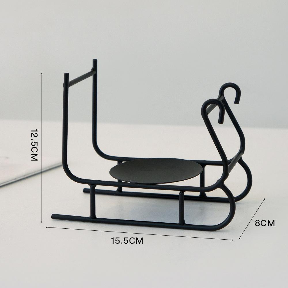 Home Candle Tray Restaurant Table Christmas Decoration Candle Holder Furnishing