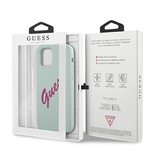 Guess Guhcp12Slsvsbf Iphone 12 Mini5,4 Niebieski Fuksja/Blue Fuschia Hardcase Silicone Vintage