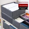 3-Piece Gray Storage Drawer Organizer Set for Socks & Underwear - Large, Medium, Small