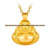 Shuibei 999 Pure Gold Ginkgo Leaf Buddha Necklace - Bestseller Jewelry Piece