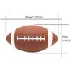 Youth Size 3 Leather Inflatable American Football for Kids & Students
